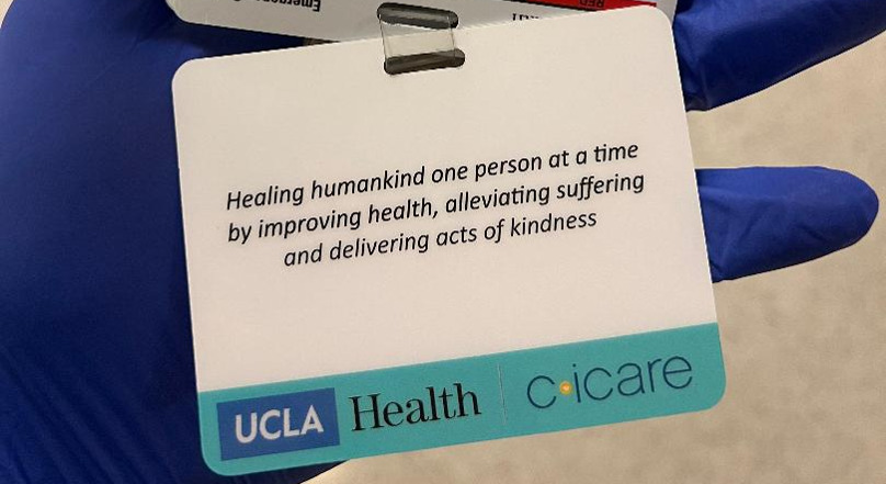 UCLA Health ID Card with quote