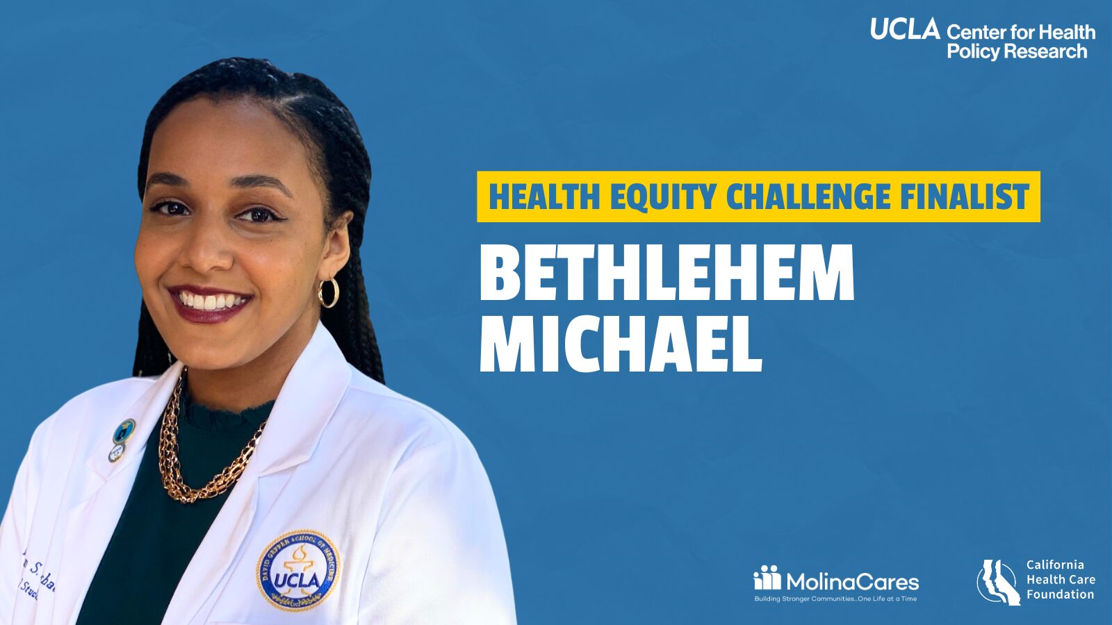 Health Equity Challenge finalist Bethlehem Michael