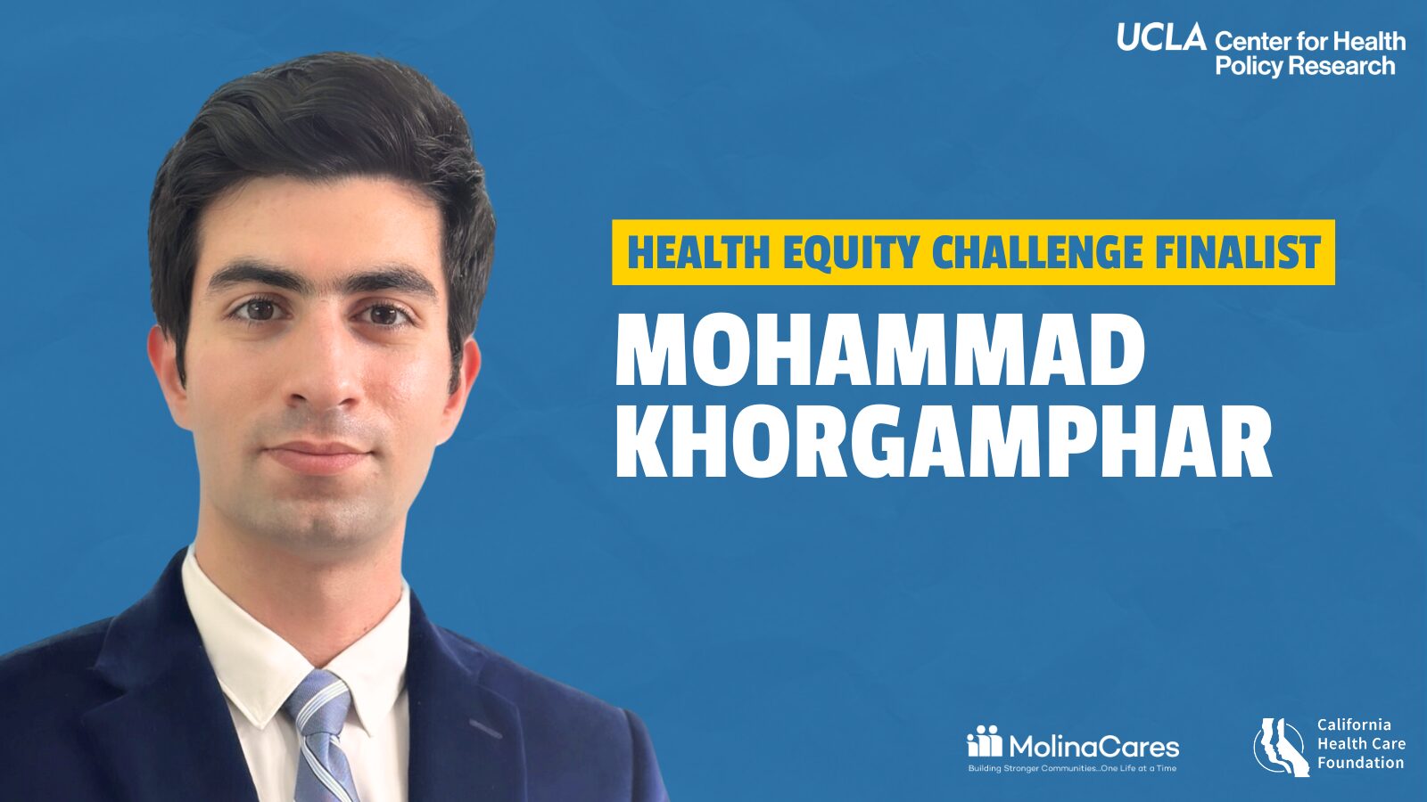 Health Equity Challenge Finalist Mohammad Khorgamphar